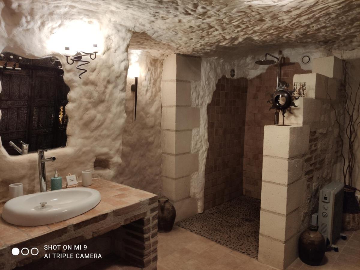 Troglodelice Bed & Breakfast Azay-le-Rideau Bagian luar foto