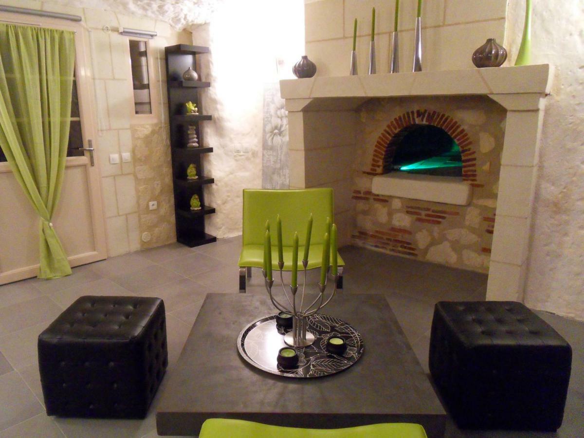 Troglodelice Bed & Breakfast Azay-le-Rideau Bagian luar foto