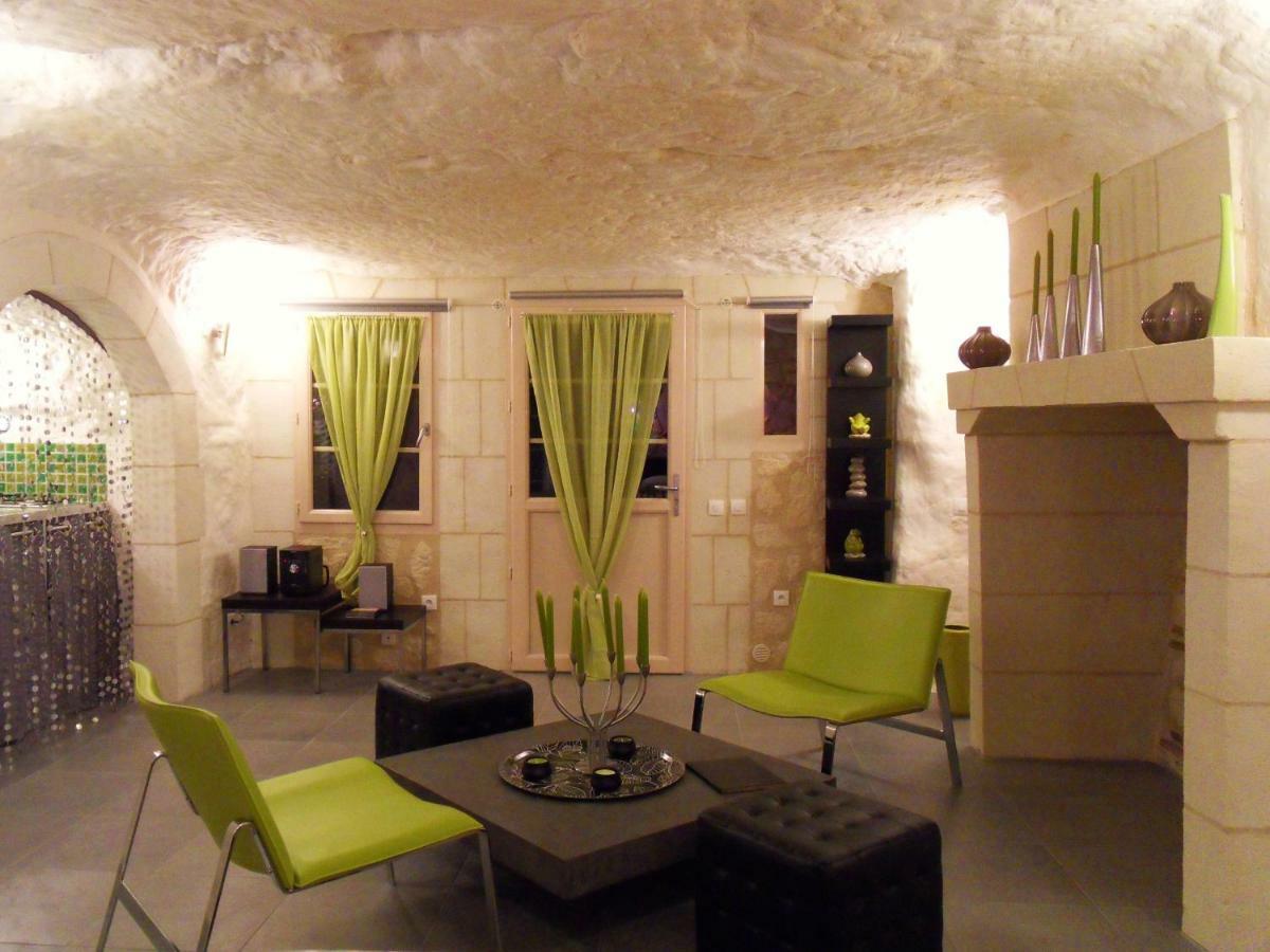 Troglodelice Bed & Breakfast Azay-le-Rideau Bagian luar foto